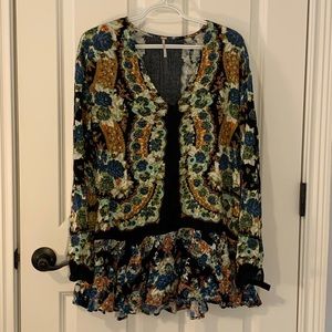 Flowy Free People Peasant Blouse